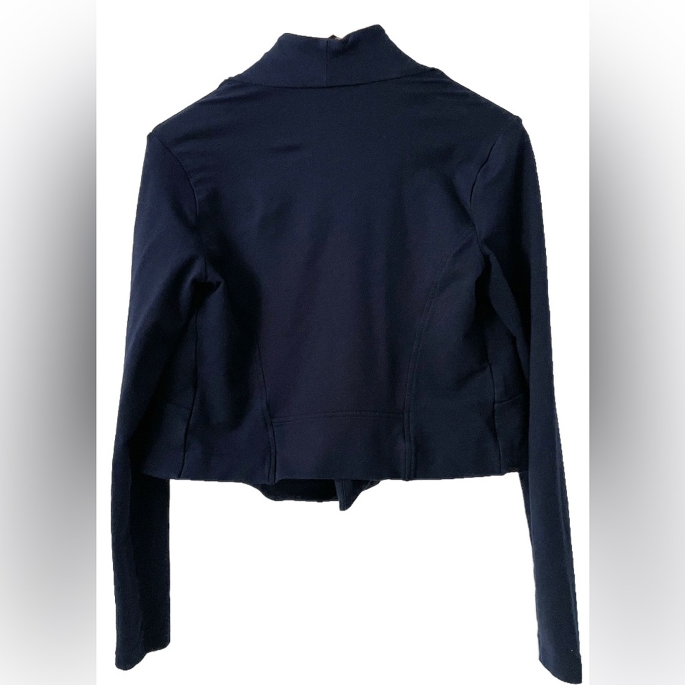 Cabi Navy Cropped Knit Open Front Blazer Jacket | Style 5153 | Small - Picture 5 of 9
